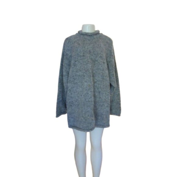 Glendalough Woollen Mills Ireland Wool Gray Tunic Style Sweater XXL - Picture 14 of 14